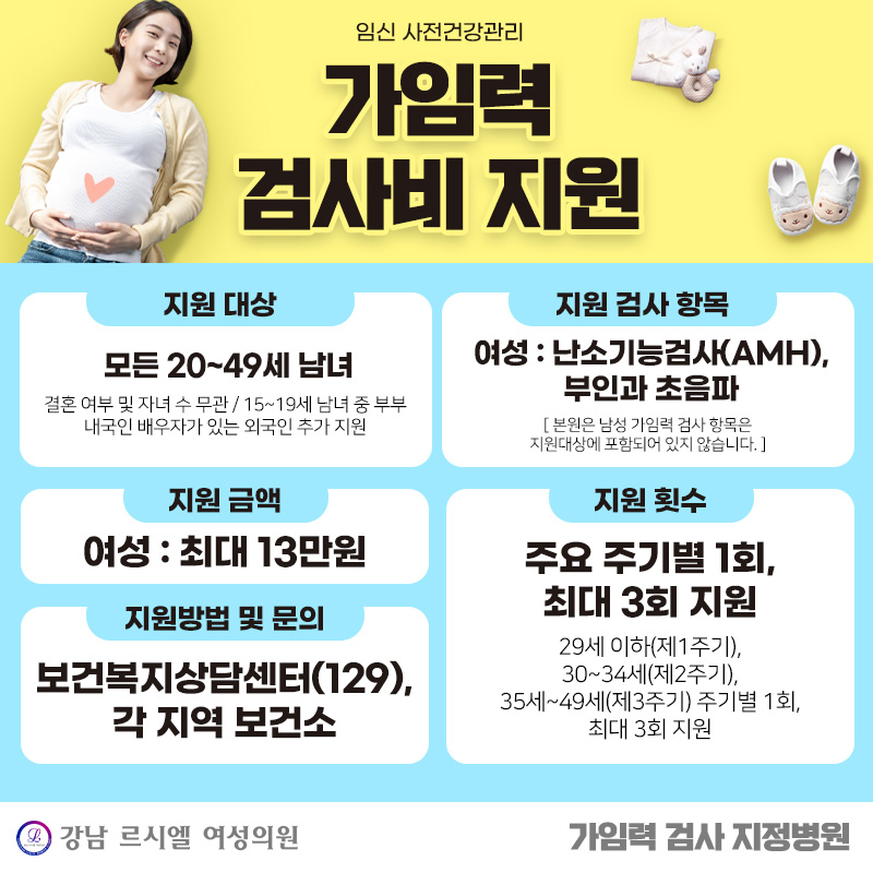 가임력 검사 지원 지정 병원